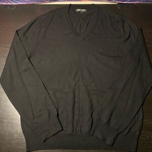 Express Men's Charcoal V-Neck Sweater